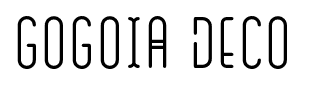 GOGOIA Deco font